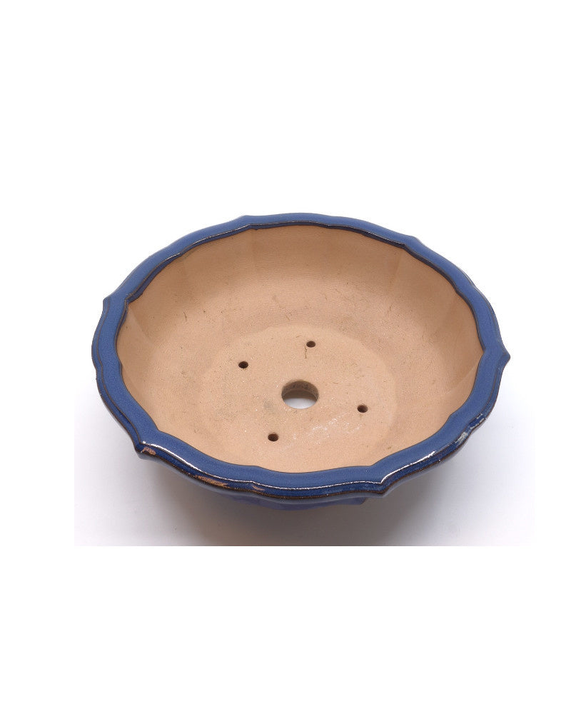 Bonsai pot blauw lotus 18cm
