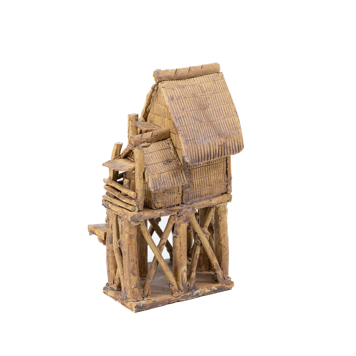 Bonsai ornament Traditional house brown