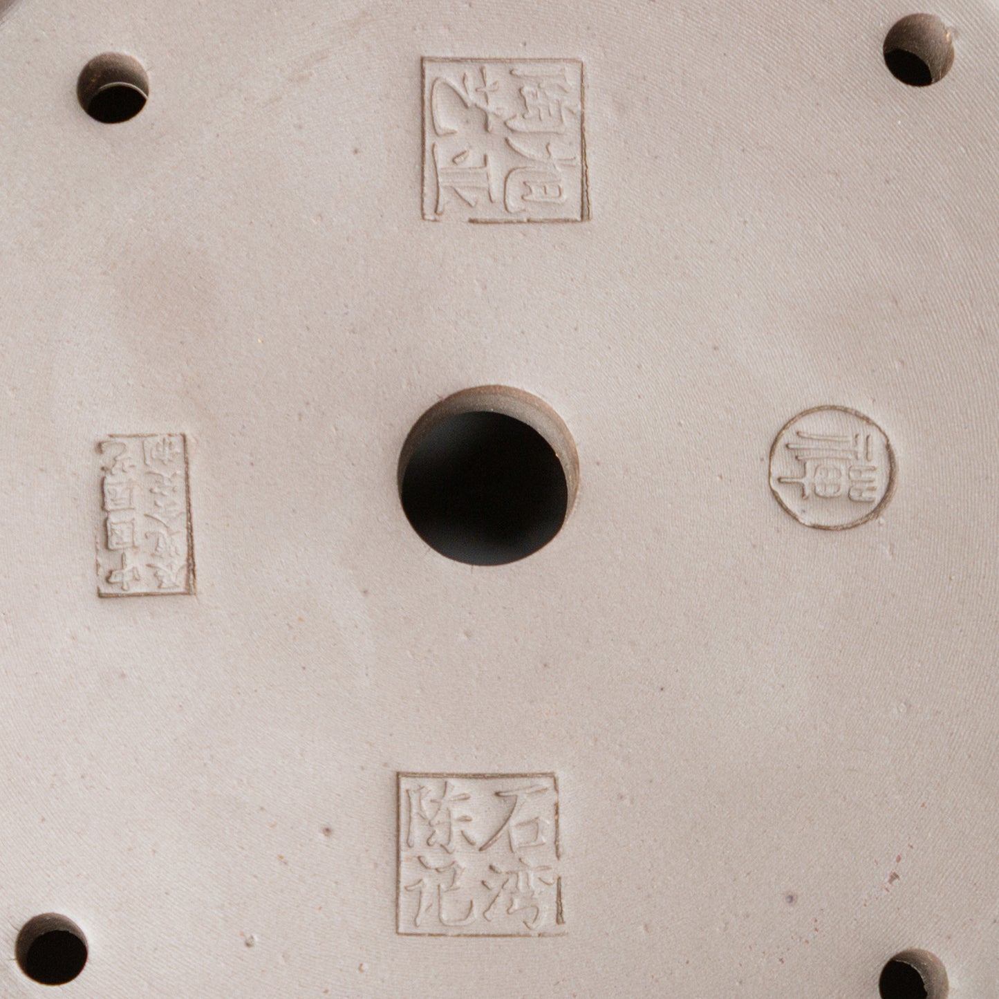 Bonsai Yixing pot unglazed lotus round 30cm