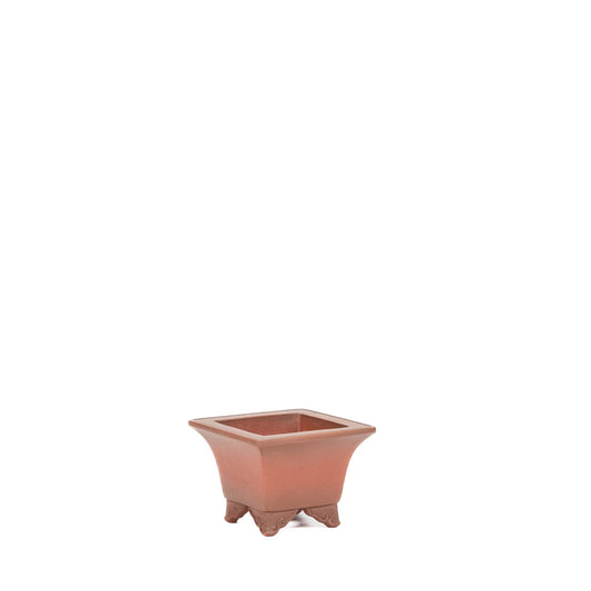 Shohin bonsai pot Yixing unglazed rectangle 10cm