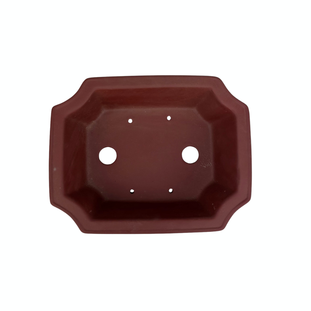 Bonsai pot unglazed rectangular 18cm