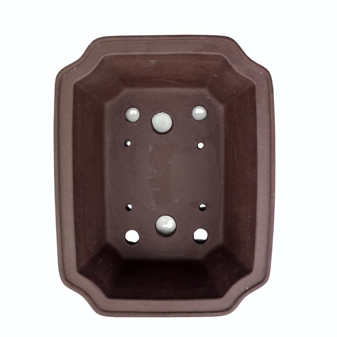 Bonsai pot unglazed rectangular 23cm