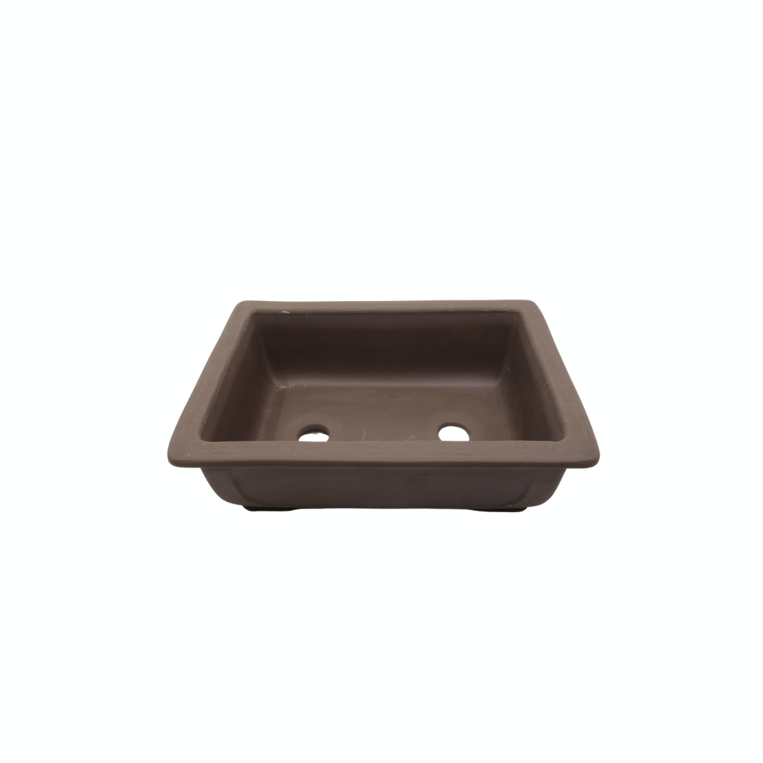 Bonsai pot unglazed rectangular 22cm