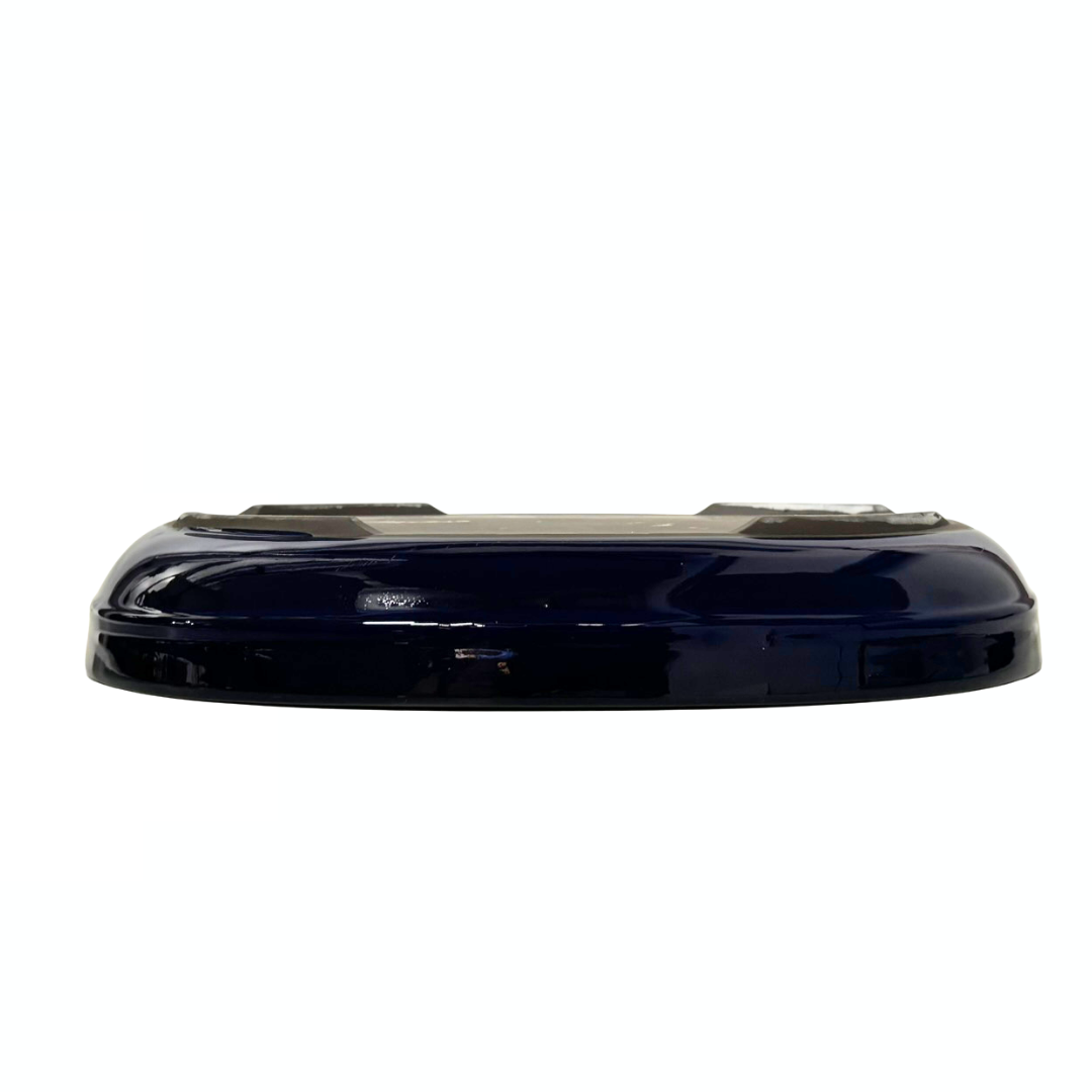 Bonsai pot - oval, glazed, blue (41cm wide)