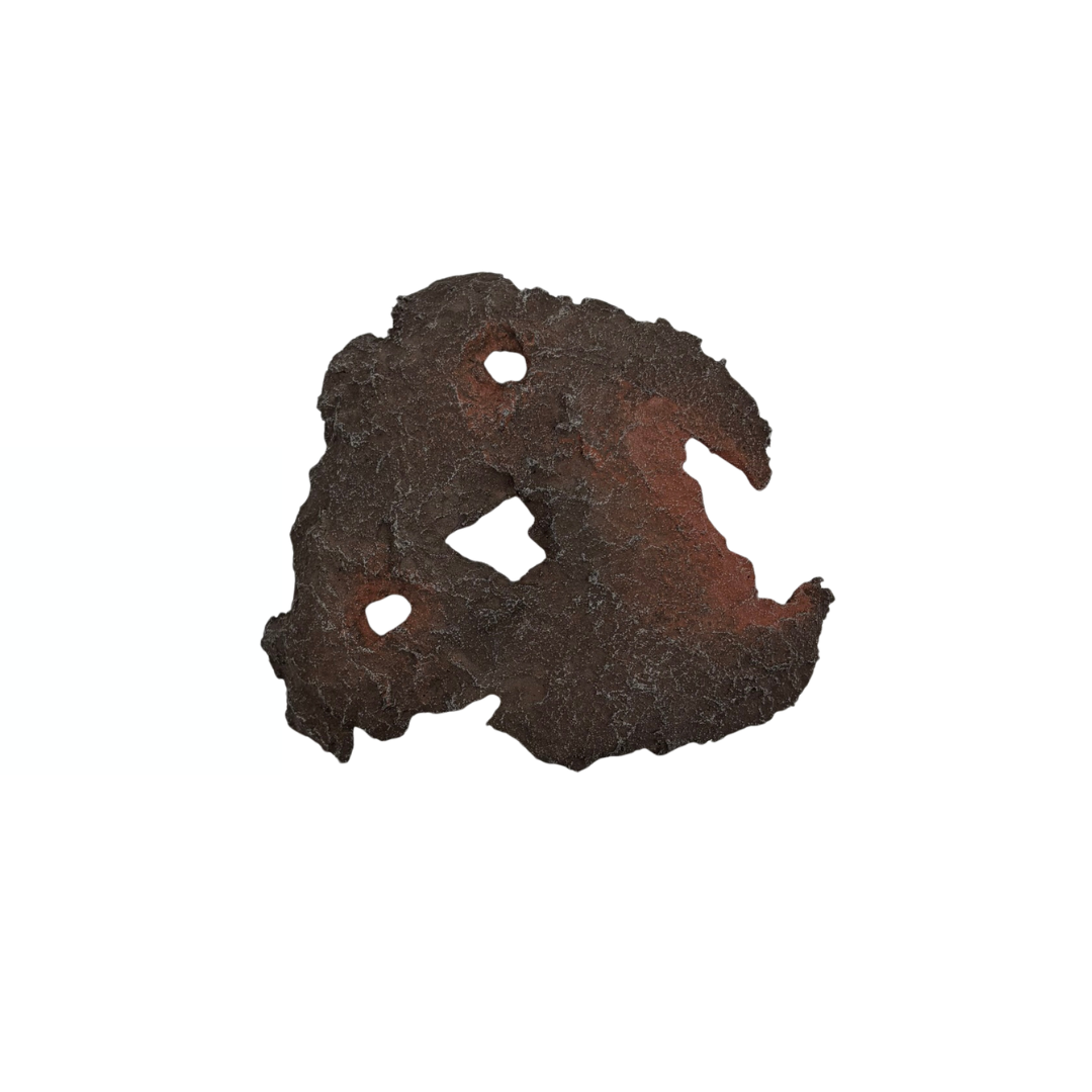 Bonsai slab brown with red accents 18cm
