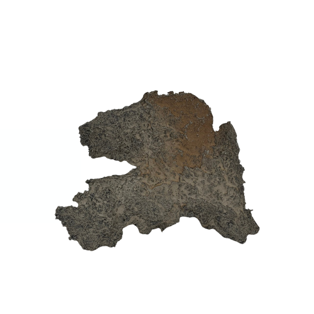 Bonsai slab grey with beige accents 18cm