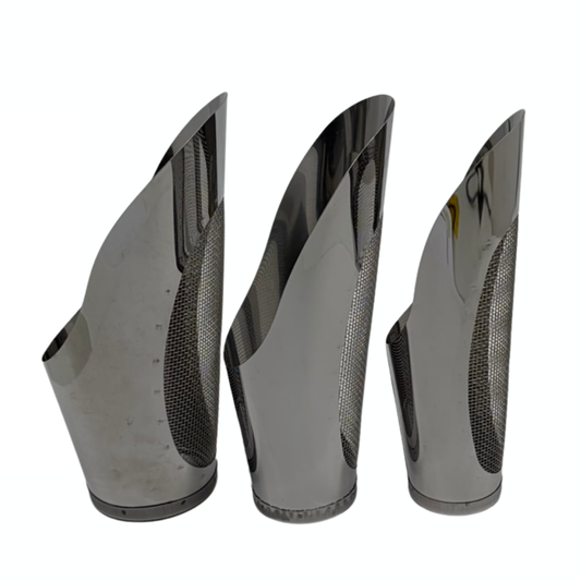 Bonsai Scoops with Sieve Set of 3 - Stainless Steel