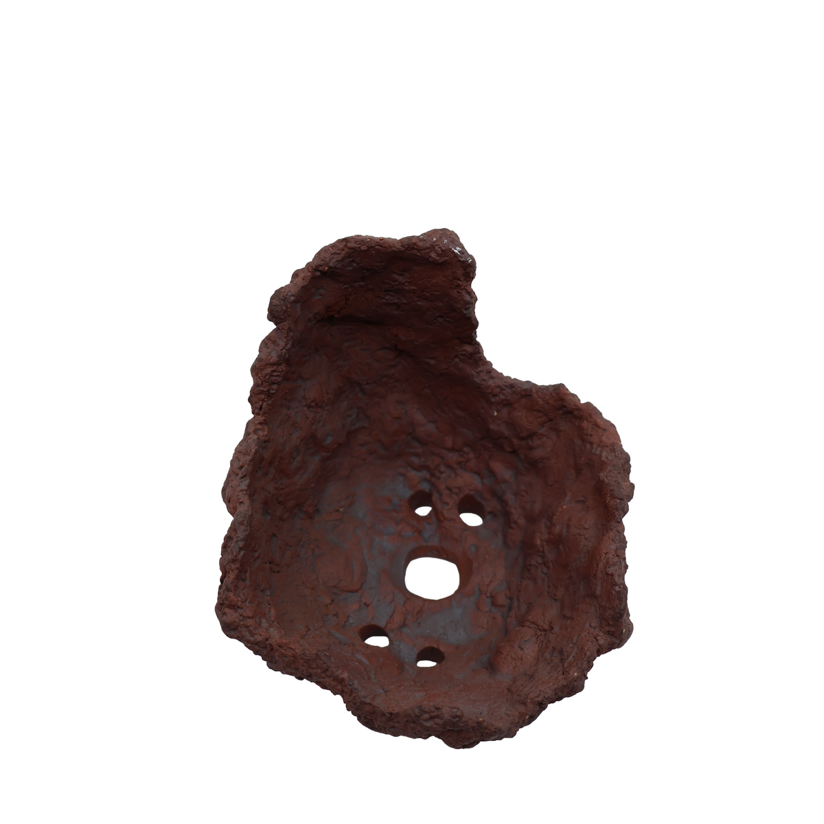 Handmade Moon-Shaped Bonsai Pot – 12 cm