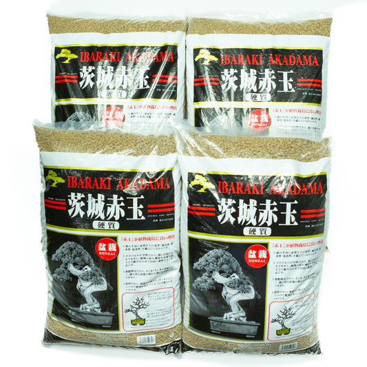 Bonsai Akadama 14L (standard grain) – Value pack of 4 bags