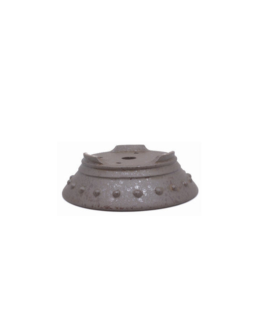 Unglazed bonsai pot, round, 16cm