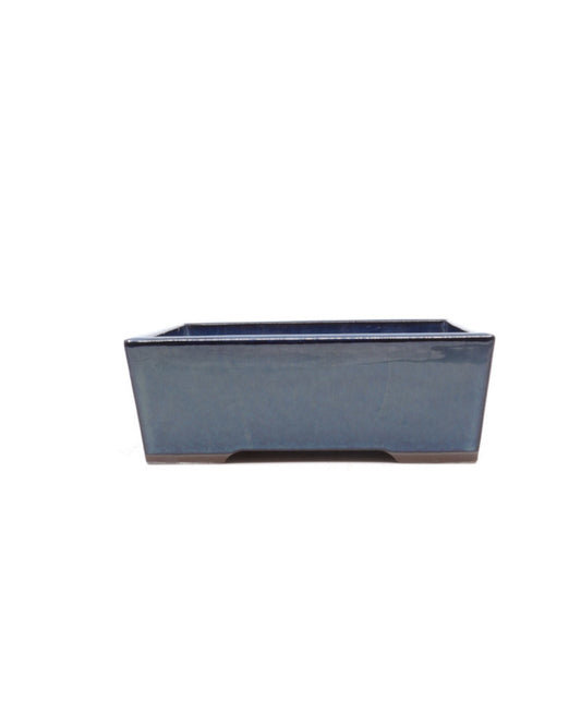 Bonsai pot groen blauw rechthoekig 18cm