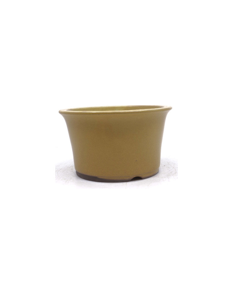 Bonsai pot semi-cascade rond oker 16cm 