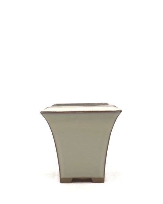 Bonsai pot semi-cascade cream 12cm
