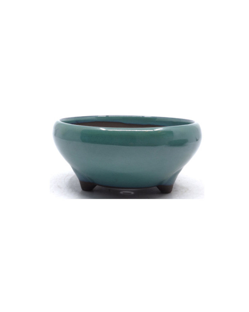 Bonsai pot groen rond 19cm