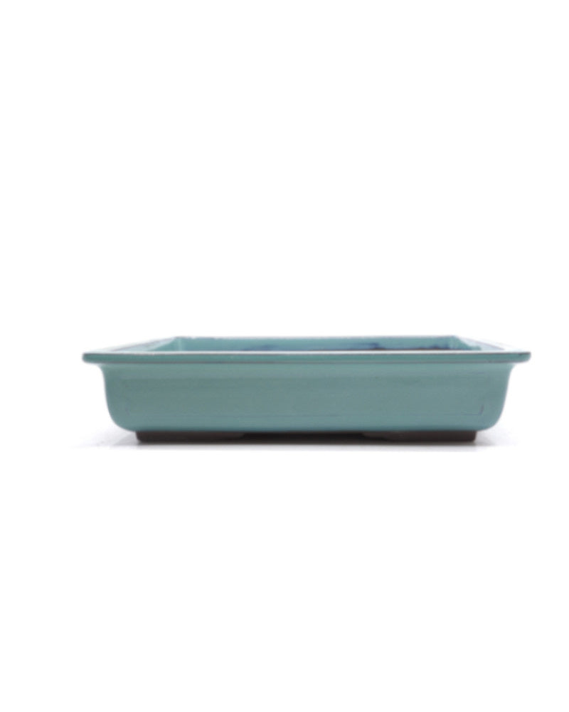 Bonsai pot green rectangular 36 cm