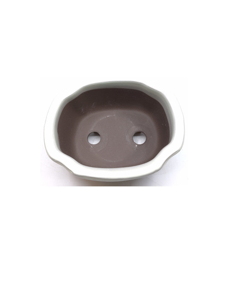 Bonsai pot cream mocha 20cm
