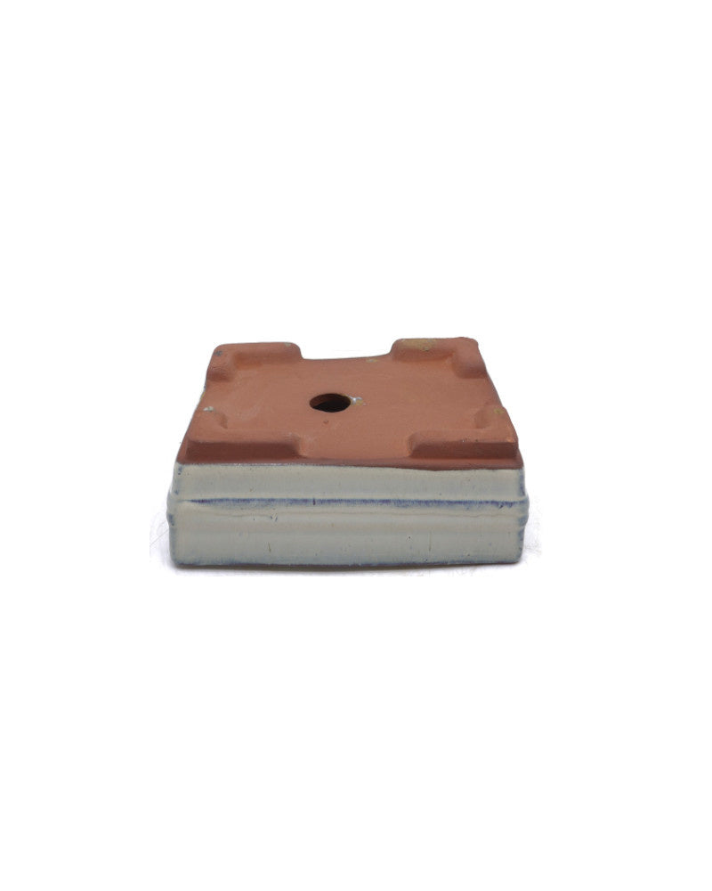 Bonsai pot creme lijn rechthoek 15.5cm - set