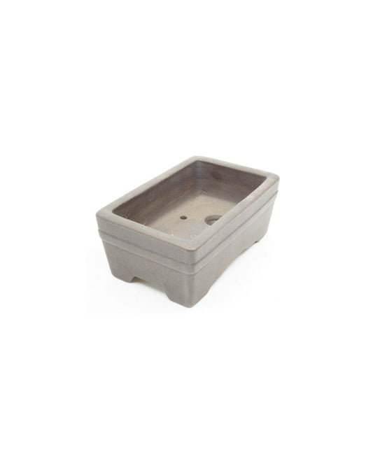 Shohin bonsai pot Yixing unglazed rectangle 12cm