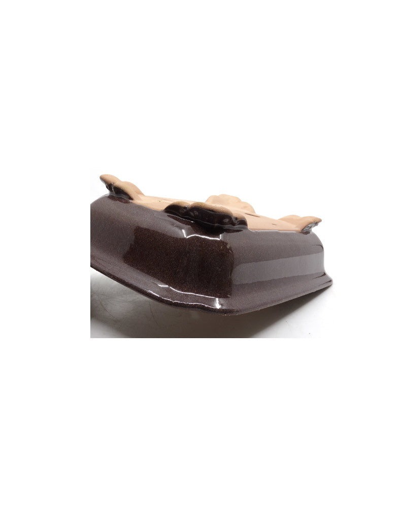 Bonsai pot rechthoek puce 25cm