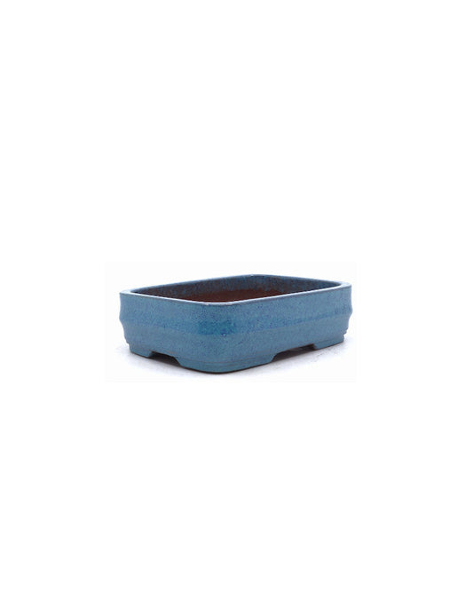 Bonsai pot blue-green rectangular 14cm