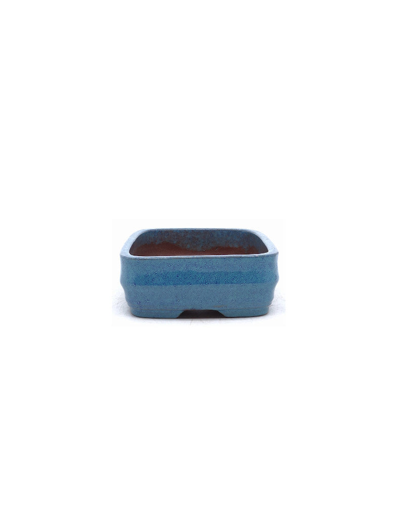 Bonsai pot blue-green rectangular 14cm