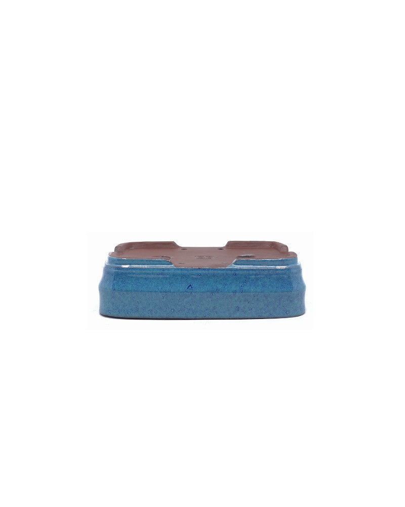 Bonsai pot blue-green rectangular 14cm