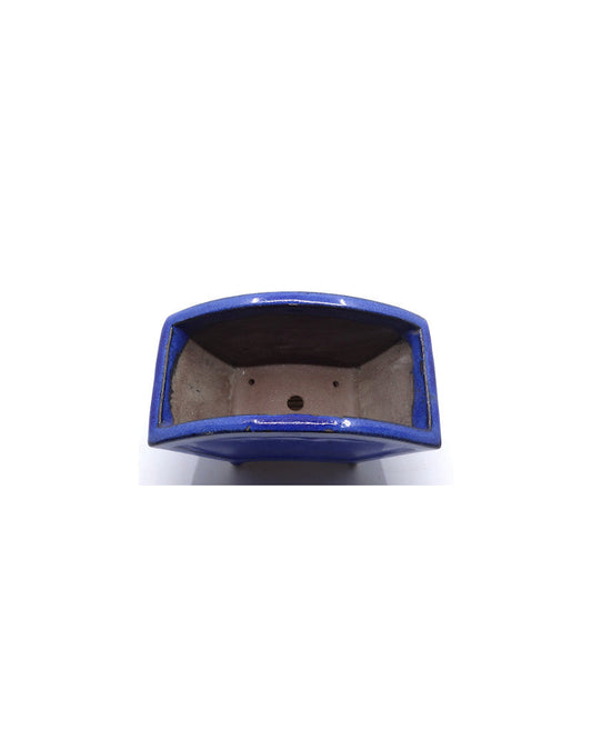 Blue fan bonsai pot 15cm