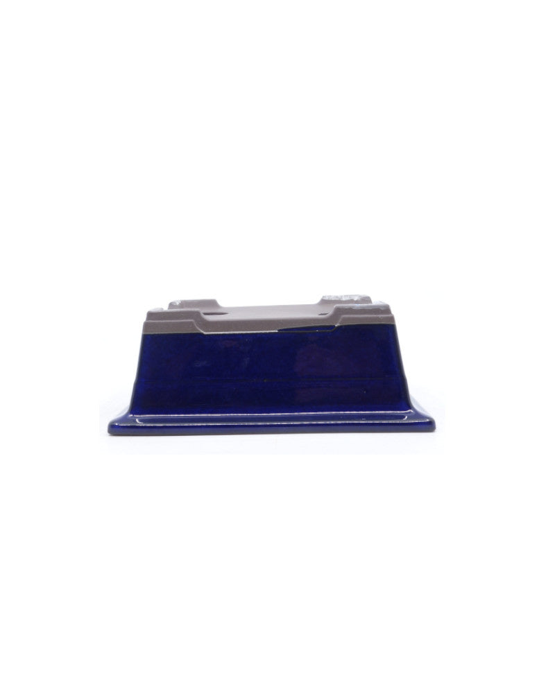 Bonsai pot, blue rectangular, 22cm