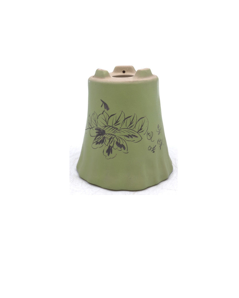 Bonsai pot cascade met tekening 11.5cm, hoogte 12cm