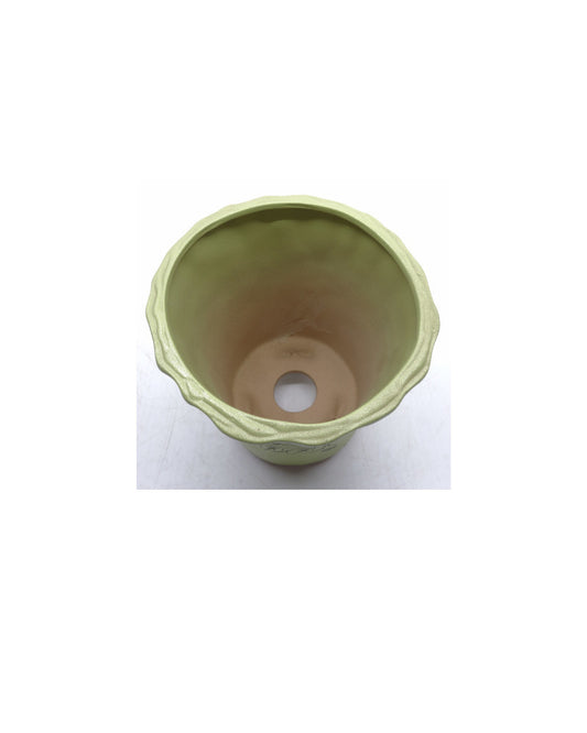 Bonsai pot cascade met tekening 11.5cm, hoogte 12cm