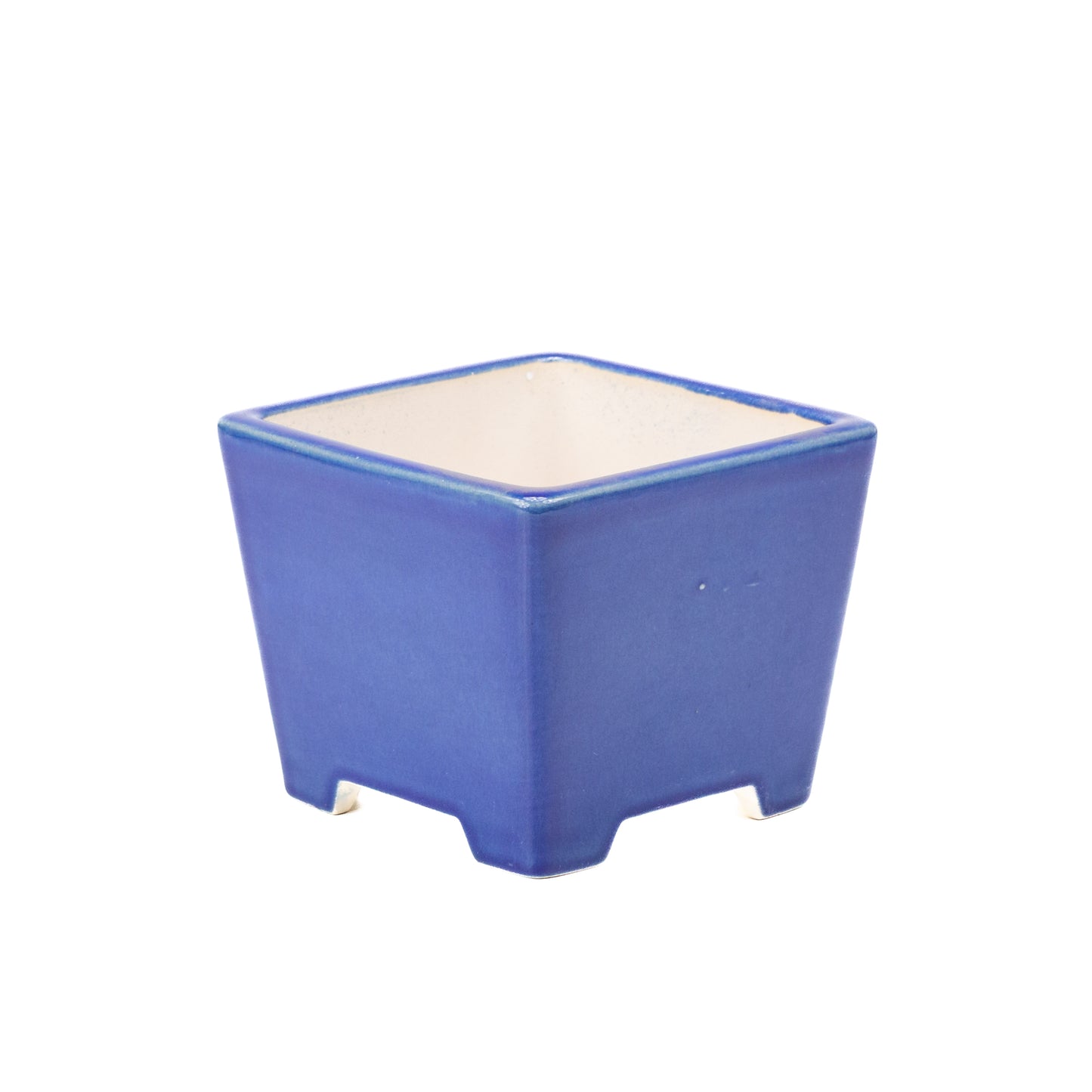 Bonsai pot blue semi-cascade square 14cm, height 12cm