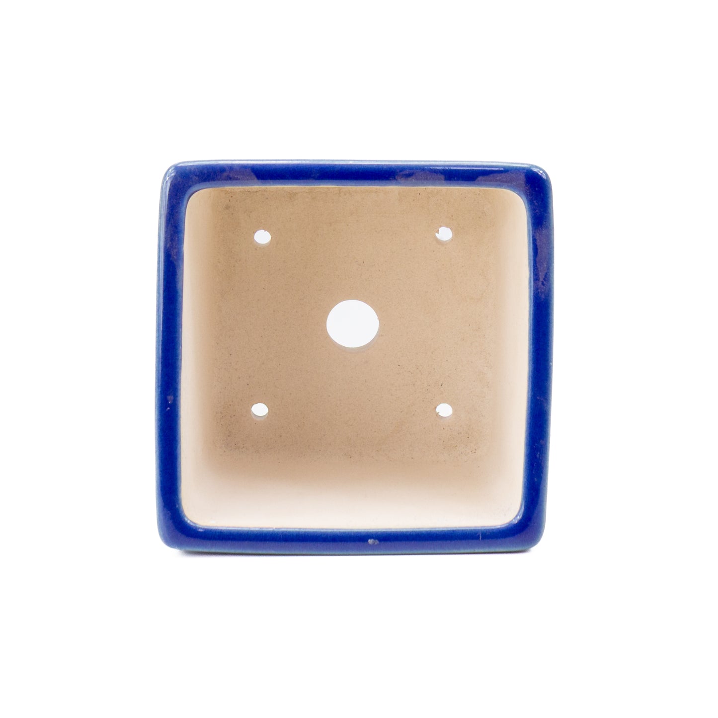 Bonsai pot blue semi-cascade square 14cm, height 12cm