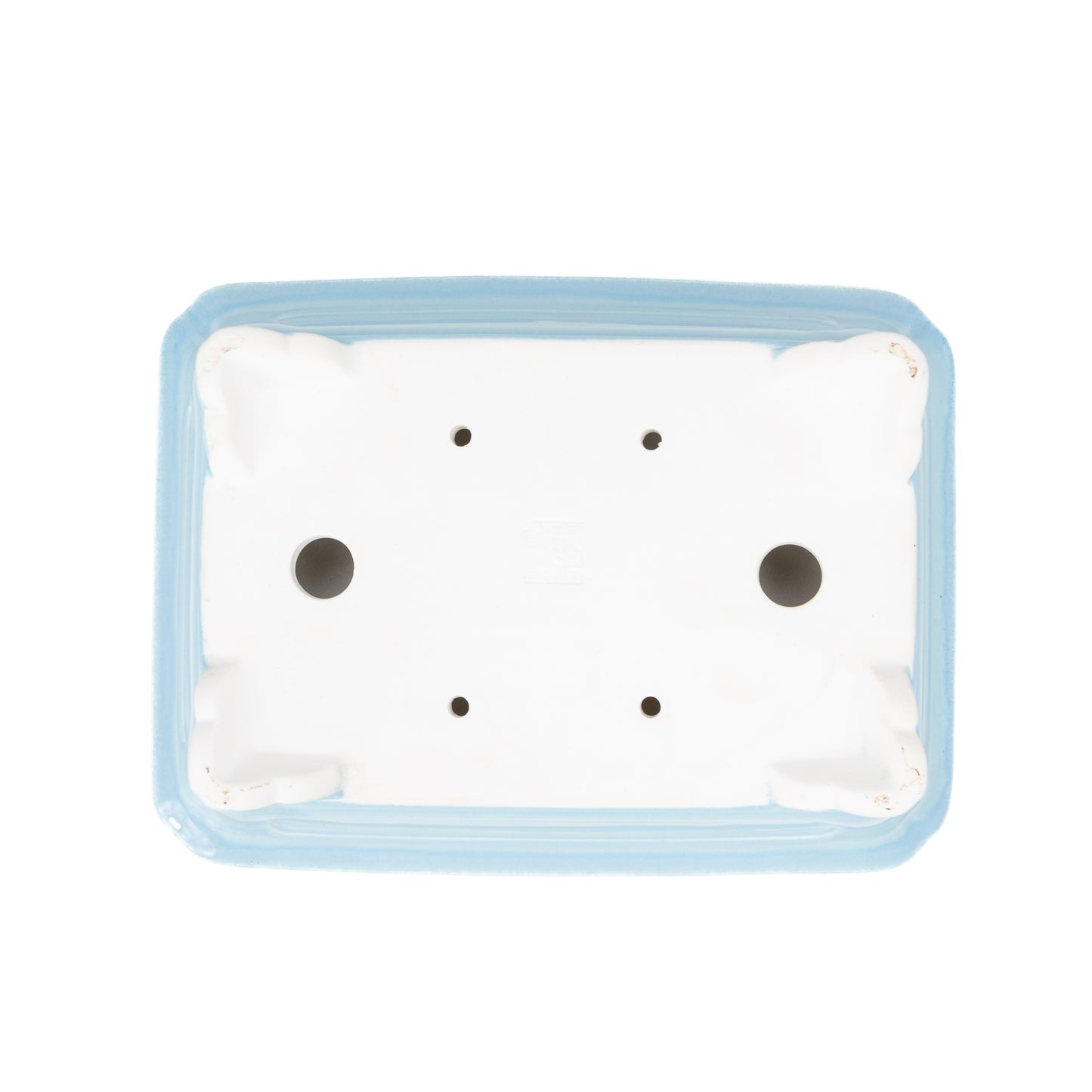 Bonsai Yixing pot light blue rectangle 27cm