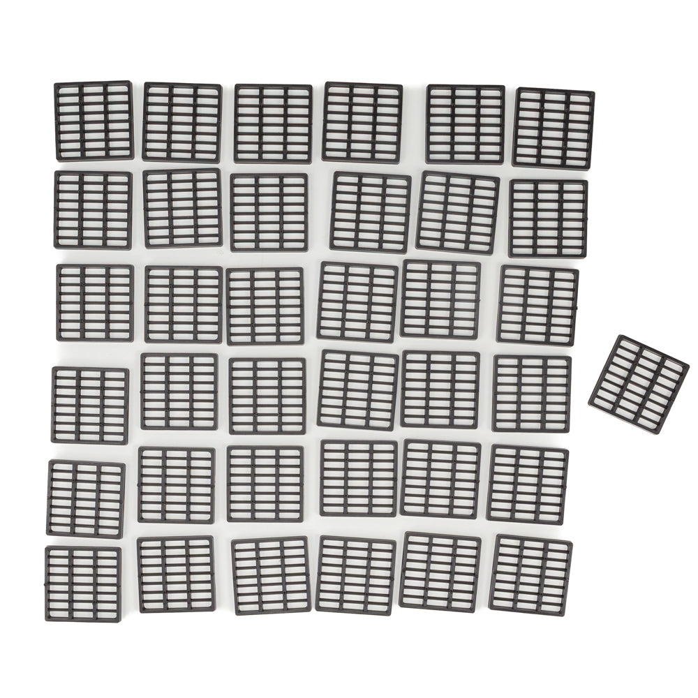 Bonsai pot mesh 37 pieces 35 x 35 mm