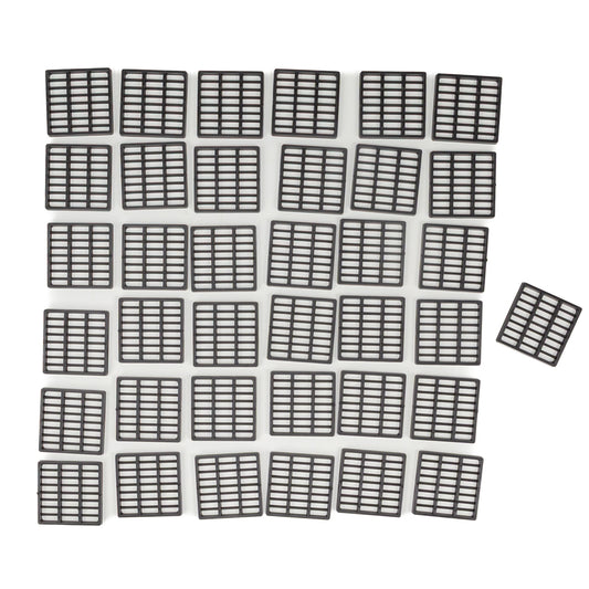 Bonsai pot mesh 37 pieces 35 x 35 mm