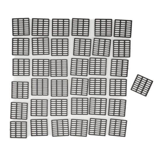 Bonsai pot mesh 37 pieces 35 x 35 mm