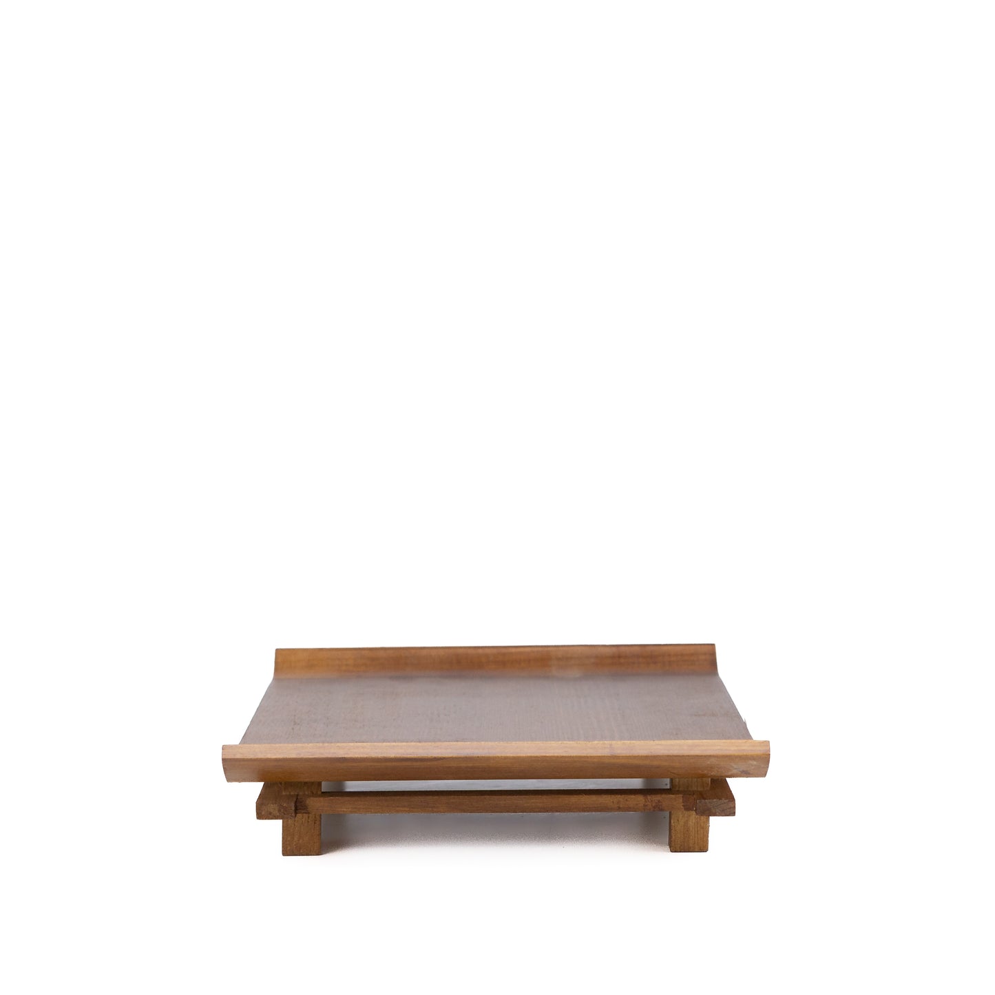 Light brown bonsai table, torii design 26cm