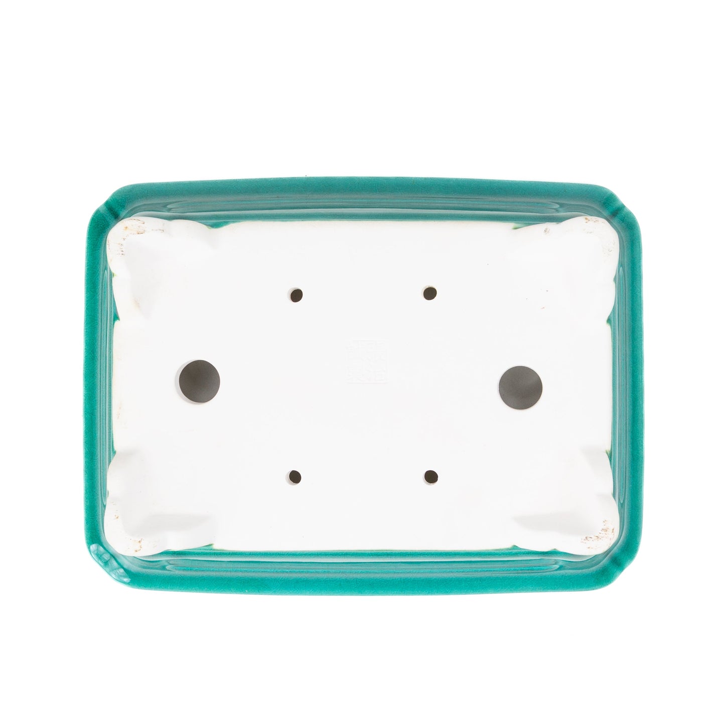 Bonsai Yixing pot green rectangle 27cm