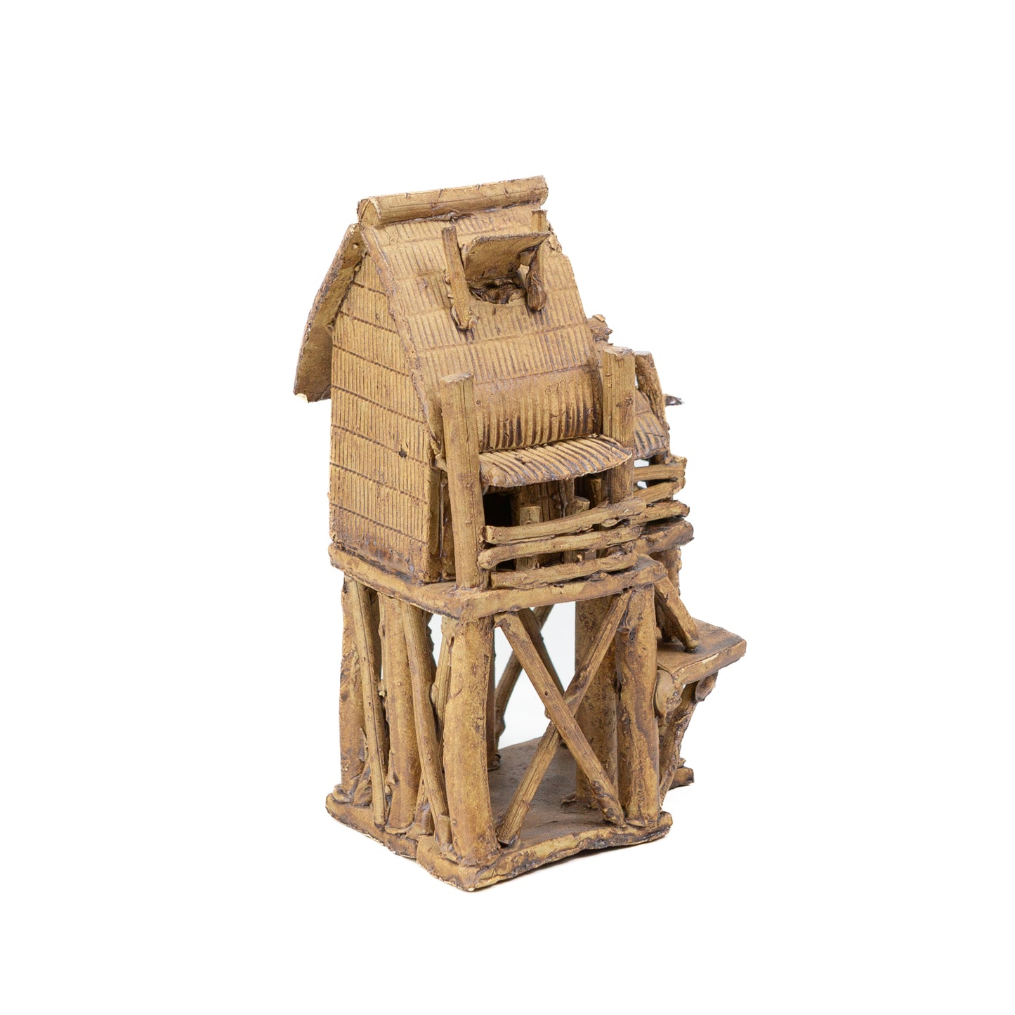 Bonsai ornament Traditional house brown