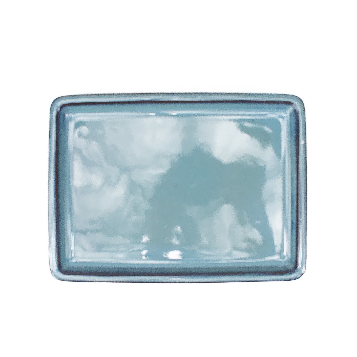 Bonsai saucer blue rectangular 23cm