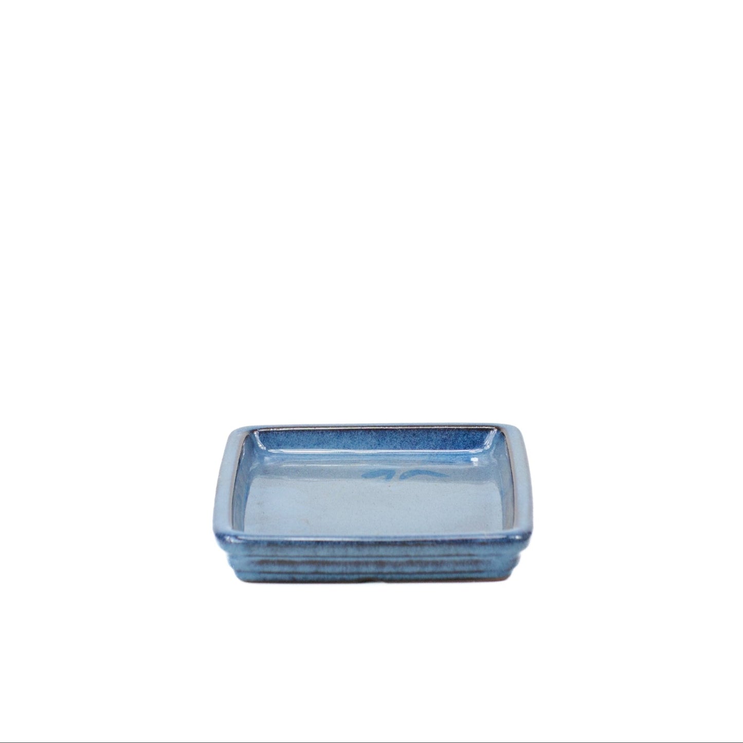 Bonsai saucer blue rectangular 18cm