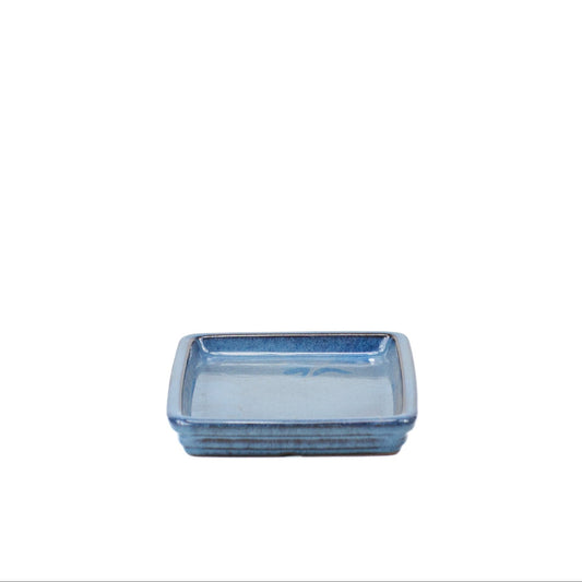 Bonsai saucer blue rectangular 18cm
