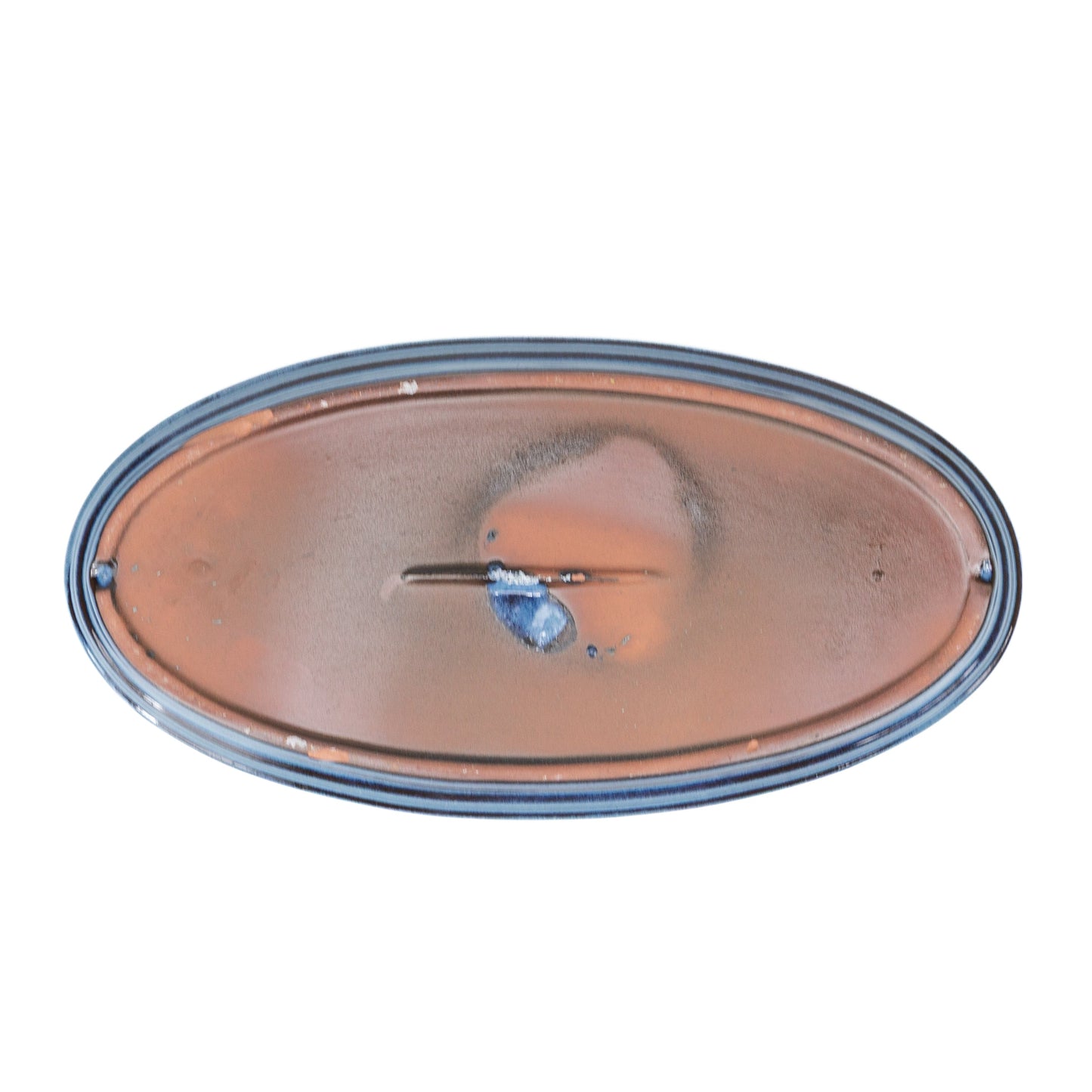 Bonsai saucer blue oval 31cm