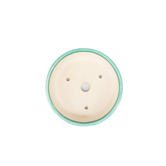 Bonsai Yixing pot green drum 12cm