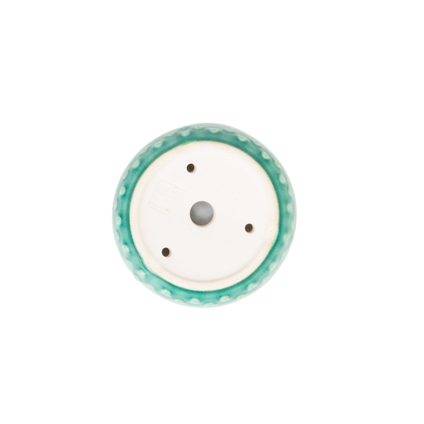 Bonsai Yixing pot green drum 12cm