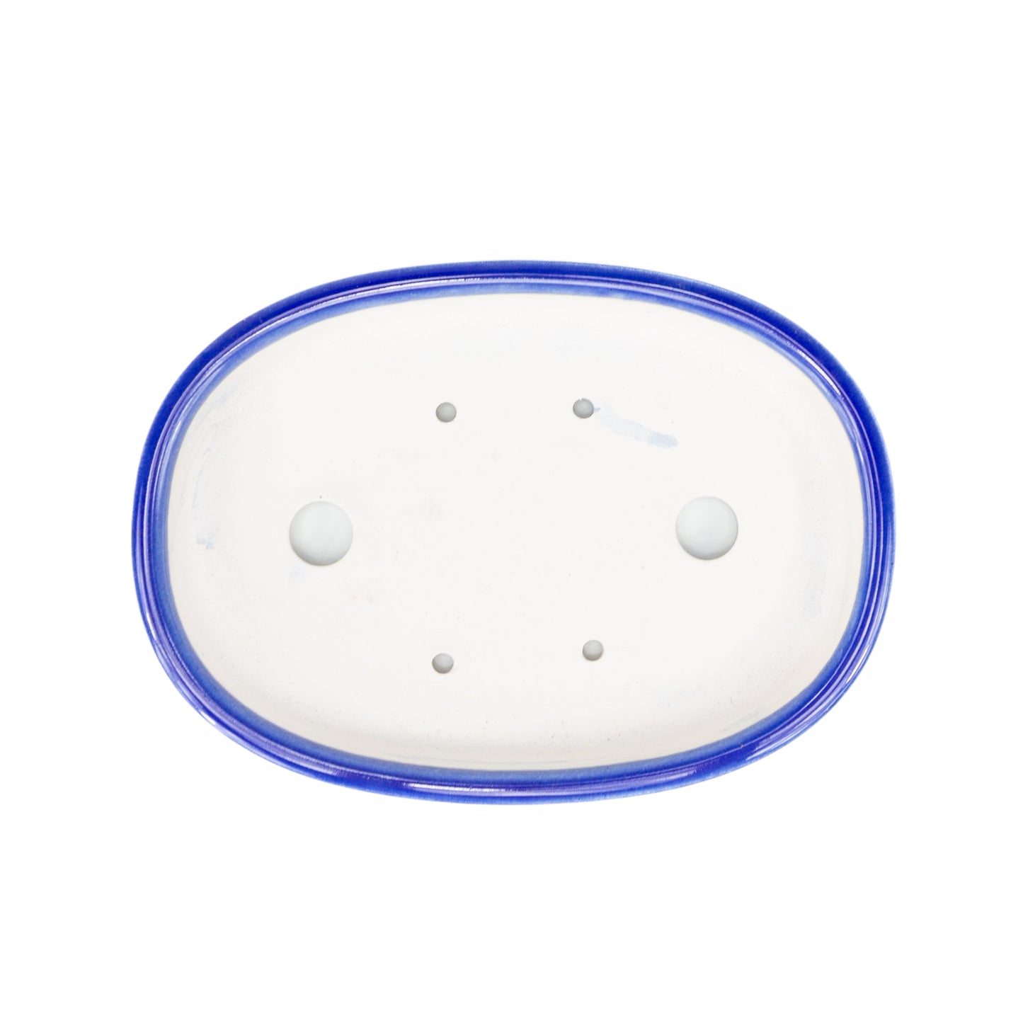 Bonsai Yixing pot blue oval 21cm