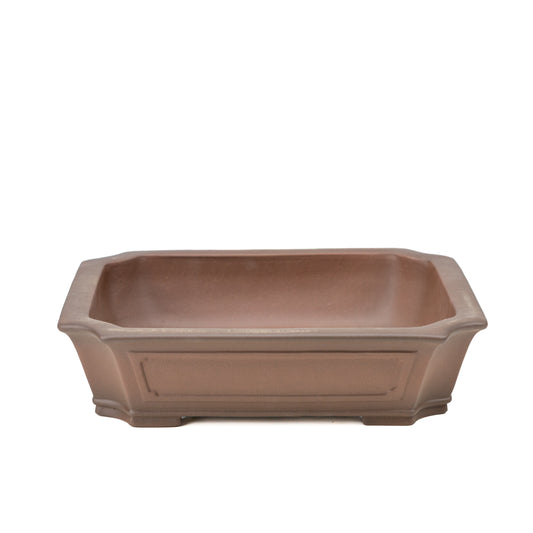Bonsai Yixing pot unglazed rectangle 34cm