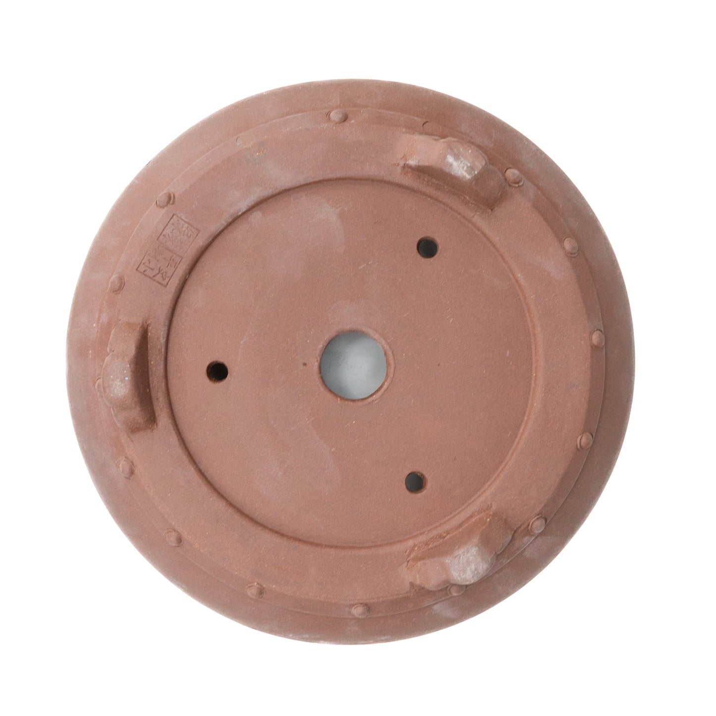 Bonsai Yixing pot unglazed drum round 27cm