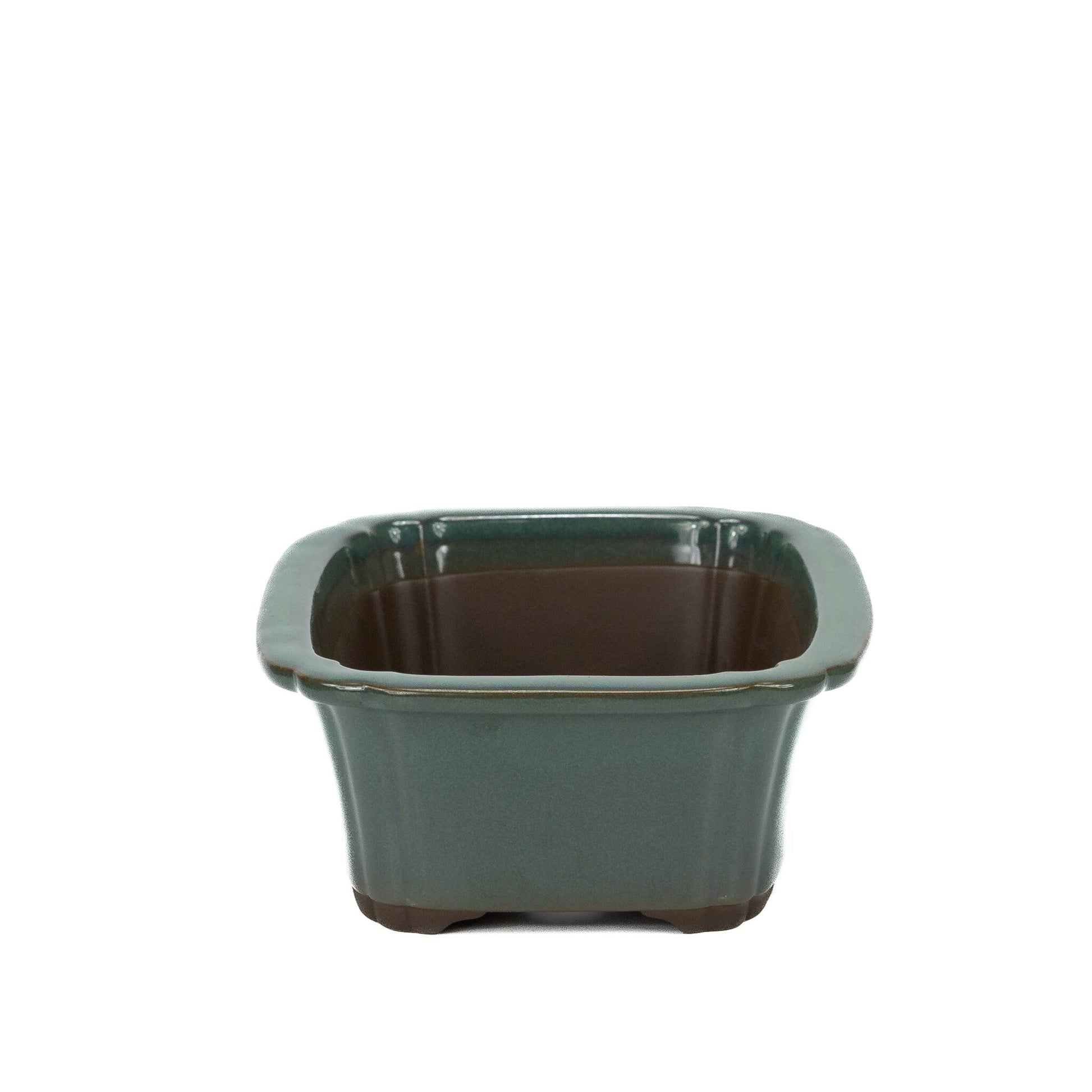 Bonsai pot donker groen mokko 25cm