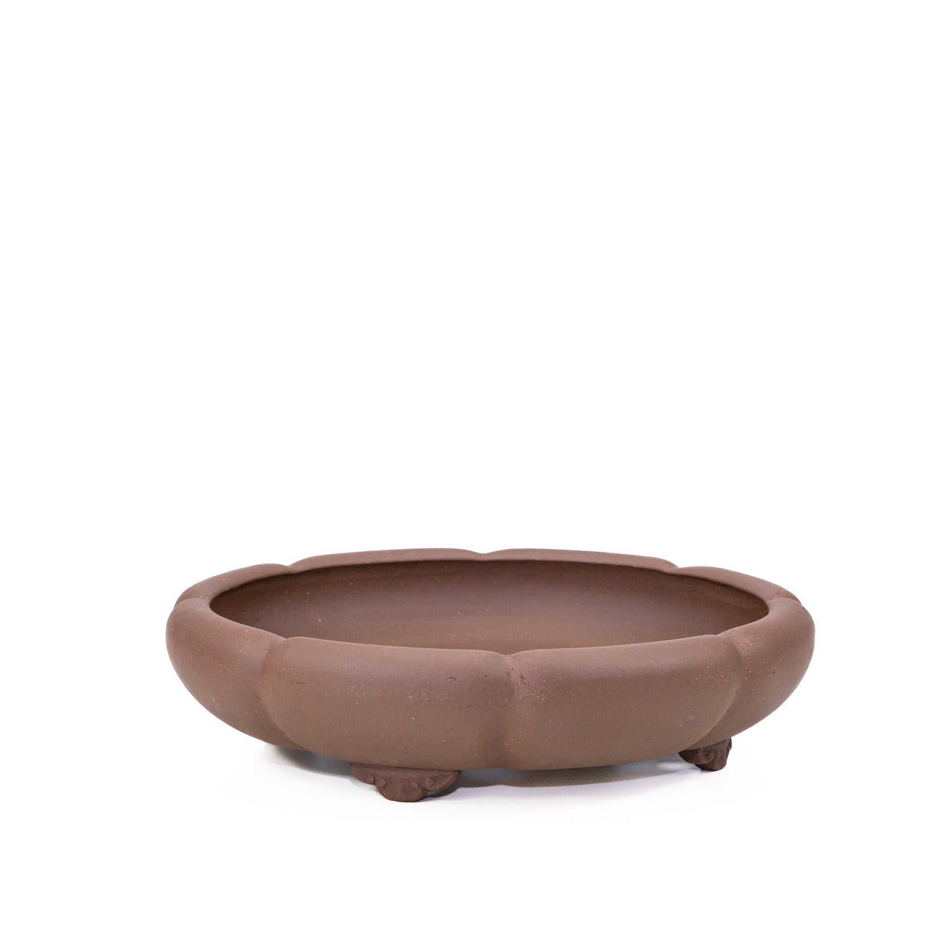 Bonsai pot ongeglazuurd chrysanten rond 30cm
